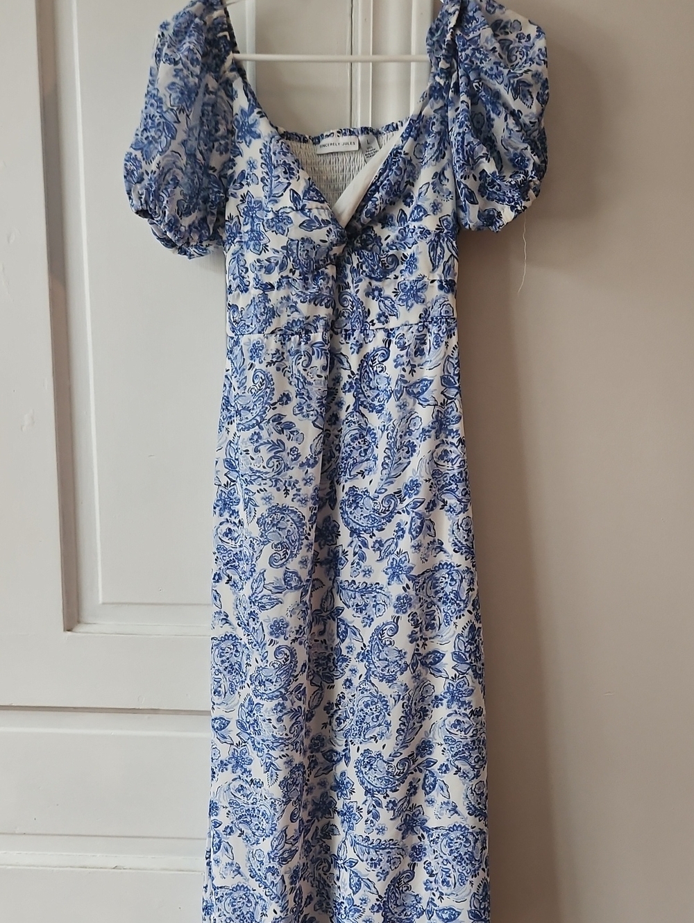 Blue Paisley Long Dress
